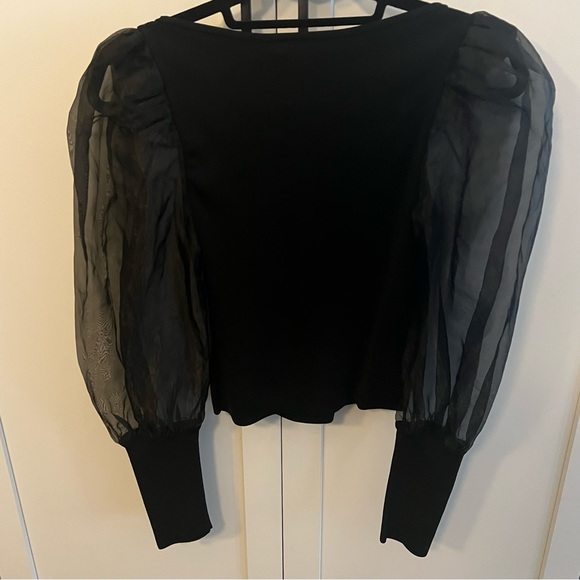 Abella Puff Sleeve Square Neck Sweater - Picture 11 of 16